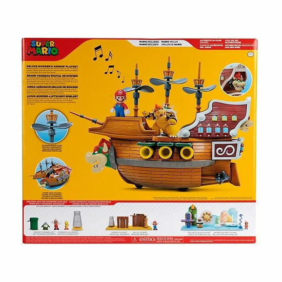 New ๐ Unbranded Super Mario Deluxe Bowser's Ship Playset ๐ - Image 3