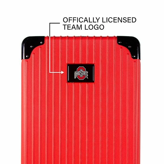 Best Pirce ✨ Unbranded Nebraska Cornhuskers Premium Hardside Carry-On Spinner Luggage Neb Red ⌛ - Image 4