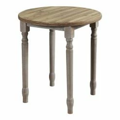 Best reviews of 😀 Unbranded Quail Farm Wooden Spool Round Table Gray 👍