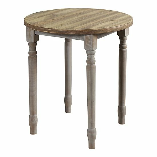 Best reviews of 😀 Unbranded Quail Farm Wooden Spool Round Table Gray 👍 - Image 3