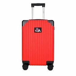 Best Sale 🧨 Unbranded Fresno State Bulldogs Premium Hardside Carry-On Spinner Luggage Csf Red 💯