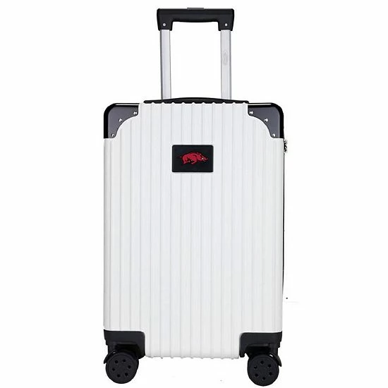 Budget ๐ฏ Unbranded Arkansas Razorbacks Premium Hardside Carry-On Spinner Luggage Ark White โจ - Image 10