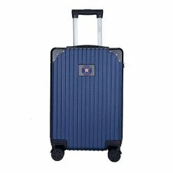 Outlet 🔔 Unbranded Houston Astros Hardside Executive 2-Toned Carry-On Luggage Ast White 🌟