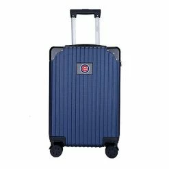 Best reviews of 🌟 Unbranded Chicago Cubs Hardside Executive 2-Toned Carry-On Luggage Cub Navy 🎁