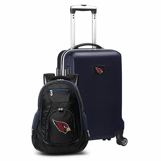 Hot Sale π₯° Unbranded Arizona Cardinals Deluxe Hardside Spinner Carry-On & π Backpack Set Acr Black π - Image 9