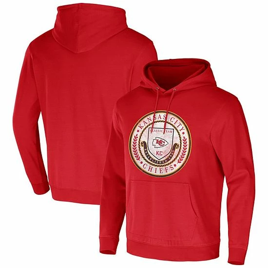 Wholesale ๐ Unbranded Men's NFL X Darius Rucker Collection By Fanatics Red Kansas City Chiefs Washed Pullover Hoodie ๐ - Image 2