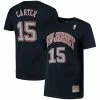 Flash Sale 🤩 Unbranded Men's Mitchell & Ness Vince Carter Navy New Jersey Nets Hardwood Classics Stitch Name & Number T-Shirt 🎁