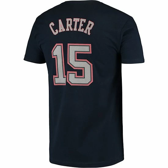 Flash Sale ๐คฉ Unbranded Men's Mitchell & Ness Vince Carter Navy New Jersey Nets Hardwood Classics Stitch Name & Number T-Shirt ๐ - Image 4