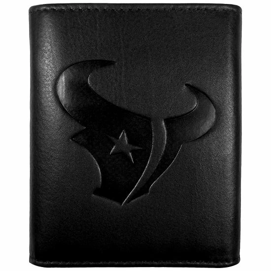 Discount โ๏ธ Unbranded Men's Houston Texans Embossed Leather Tri-Fold Wallet ๐