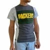 Best Sale 🎁 Unbranded Men's Refried Apparel Heathered Charcoal Green Bay Packers Split T-Shirt 🔥