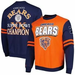Best reviews of 😉 Unbranded Men's Mitchell & Ness Navy Chicago Bears All Over 2.0 Pullover Sweatshirt ❤️