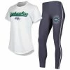 Top 10 ✔️ Unbranded 👩 Women's Concepts Sport White/Charcoal Seattle Seahawks Sonata T-Shirt & Leggings Sleep Set 🎁