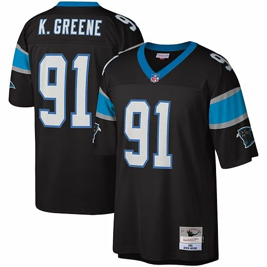 Budget ๐งจ Unbranded Men's Mitchell & Ness Kevin Greene Black Carolina Panthers Legacy Replica Jersey ๐