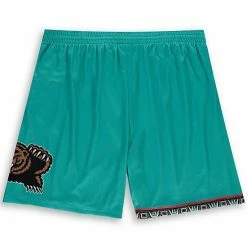 Promo 🥰 Unbranded Men's Mitchell & Ness Turquoise Memphis Grizzlies Big & Tall Hardwood Classics Team Swingman Shorts 🧨