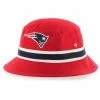 Top 10 🎁 Unbranded Men's '47 Red New England Patriots Striped Bucket Hat 🌟