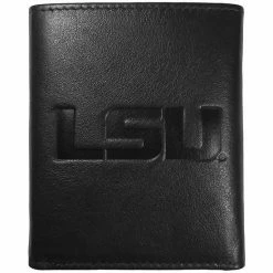 New ⌛ Unbranded LSU Tigers Embossed Leather Trifold Wallet ✔️