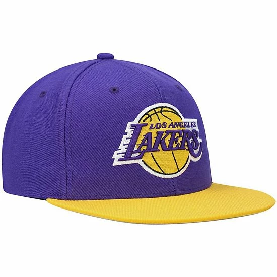 Coupon ✨ Unbranded Men's Mitchell & Ness Purple/Gold Los Angeles Lakers Team Two-Tone 2.0 Snapback Hat 😉 - Image 4