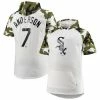 Flash Sale 🤩 Unbranded Men's Tim Anderson White/Camo Chicago White Sox Big & Tall Raglan Hoodie T-Shirt 😉