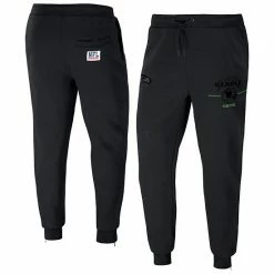 Best Sale 😉 Unbranded Men's NFL X Staple Black Seattle Seahawks Globe Fleece Pants 🥰