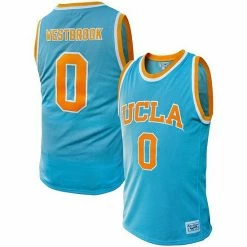 Budget 💯 Unbranded Men's Original Retro Brand Russell Westbrook Blue UCLA Bruins Alumni 🏀 Basketball Jersey 💯