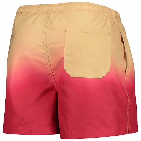 Best deal ๐ Unbranded Men's FOCO Red San Francisco 49ers Dip-Dye Swim Shorts ๐ - Image 4