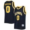 Coupon 🔥 Unbranded Men's Original Retro Brand Jaylen Brown Navy Cal Bears Commemorative Classic 🏀 Basketball Jersey 👏