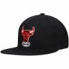 Budget ⌛ Unbranded Men's Mitchell & Ness Black/Pink Chicago Bulls Santa Ana Under Prime Snapback Hat 🔥