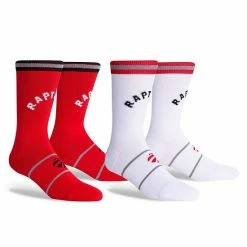 Buy 🎁 Unbranded Toronto Raptors Two-Pack Home & Away Uniform Crew 🧦 Socks 😉