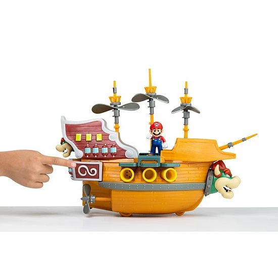 New ๐ Unbranded Super Mario Deluxe Bowser's Ship Playset ๐ - Image 8