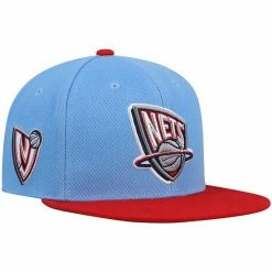 Cheapest 😉 Unbranded Men's Mitchell & Ness Light Blue/Red New Jersey Nets Hardwood Classics Snapback Hat 😍