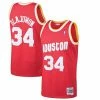 Deals 🎁 Unbranded Men's Mitchell & Ness Hakeem Olajuwon Red Houston Rockets 1993-94 Hardwood Classics Swingman Jersey 🛒