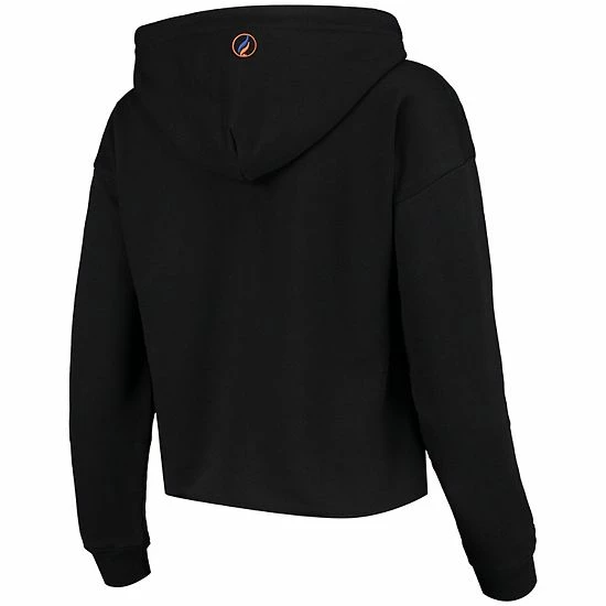 Promo โค๏ธ Unbranded ๐ฉ Women's FISLL Black New York Knicks Logo Cropped Pullover Hoodie ๐ - Image 4