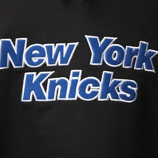 Promo โค๏ธ Unbranded ๐ฉ Women's FISLL Black New York Knicks Logo Cropped Pullover Hoodie ๐ - Image 5