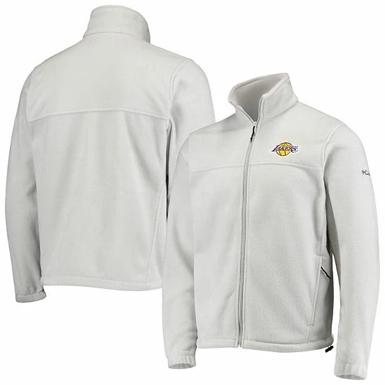 Deals 🧨 Unbranded Men's Columbia Los Angeles Lakers Gray Flanker Full-Zip Jacket 💯 - Image 2