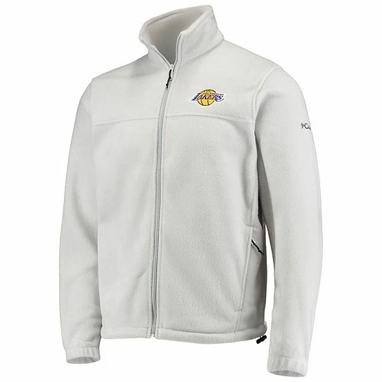 Deals 🧨 Unbranded Men's Columbia Los Angeles Lakers Gray Flanker Full-Zip Jacket 💯 - Image 3