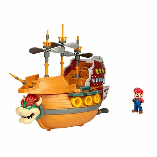 New ๐ Unbranded Super Mario Deluxe Bowser's Ship Playset ๐ - Image 9