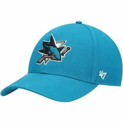 Best Sale 💯 Unbranded Men's '47 Teal San Jose Sharks Legend MVP Adjustable Hat 👏