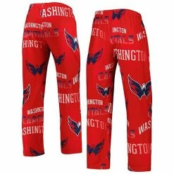 Top 10 💯 Unbranded Men's Concepts Sport Red Washington Capitals Windfall Allover Microfleece Pajama Pants ❤️