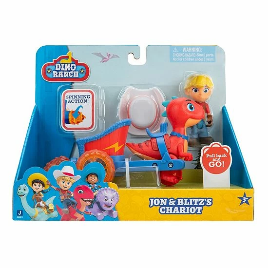 Flash Sale ⭐ Unbranded Dino Ranch Dino-Mites Jon & Blitz's Chariot Vehicle 🌟 - Image 2