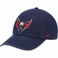 Brand new 💯 Unbranded Men's '47 Navy Washington Capitals Logo Franchise Fitted Hat ⭐