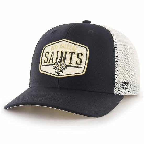 Cheapest ✔️ Unbranded Men's '47 Black New Orleans Saints Shumay MVP Snapback Hat ⭐