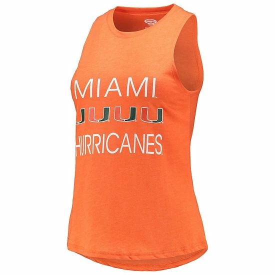 New ๐ Unbranded ๐ฉ Women's Concepts Sport Green/Orange Miami Hurricanes Tank Top & Pants Sleep Set ๐ - Image 3