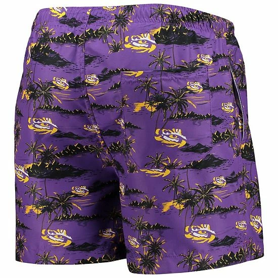 Discount 👏 Unbranded Men's FOCO Purple LSU Tigers Island Palm Swim Trunks ✨ - Image 4