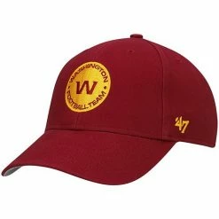 Best deal ⭐ Unbranded Youth '47 Burgundy Washington Football Team Team Basic MVP Adjustable Hat 😍