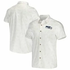 Best reviews of 👍 Unbranded Men's NFL X Darius Rucker Collection By Fanatics White Seattle Seahawks Woven Button-Up T-Shirt ❤️