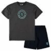 Outlet ✨ Unbranded Men's Concepts Sport Deep Sea Blue/Heathered Charcoal Seattle Kraken Big & Tall T-Shirt & Shorts Sleep Set ✔️