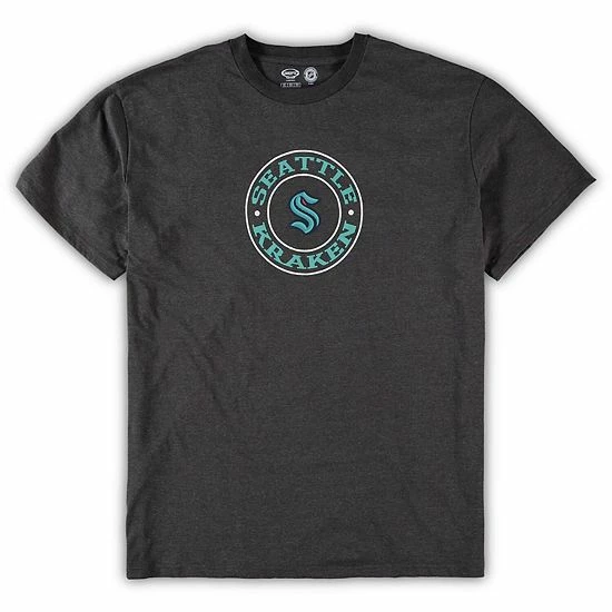 Outlet ✨ Unbranded Men's Concepts Sport Deep Sea Blue/Heathered Charcoal Seattle Kraken Big & Tall T-Shirt & Shorts Sleep Set ✔️ - Image 3