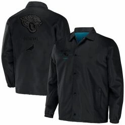 Brand new ✔️ Unbranded Men's NFL X Staple Black Jacksonville Jaguars Coaches Full-Snap Jacket ✔️