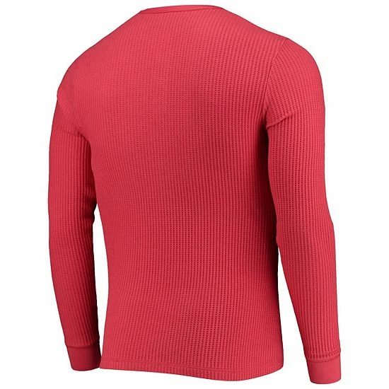 Cheap 💯 Unbranded Men's Junk Food Red Tampa Bay Buccaneers Thermal Henley Long Sleeve T-Shirt 🎉 - Image 4