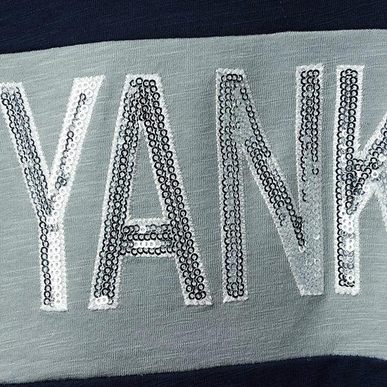 Outlet ๐ฏ Unbranded ๐ฉ Women's Touch Navy/Gray New York Yankees Lead Off Notch Neck T-Shirt ๐ - Image 5